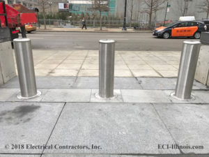 Calpipe Security Bollards Installed by ECI