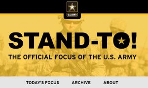 Stand-To The Official Focus of the US Army