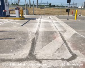 Vehicle Detector Loops at Main Gate Indiana