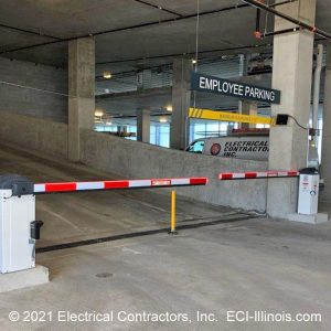 Barrier Gates Lower Level Employee Parking Schaumburg